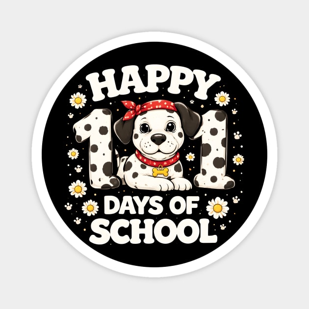 Happy 101 Days Of School Dalmatian Dog Teacher Magnet by ArtistTee ⭐⭐⭐⭐⭐